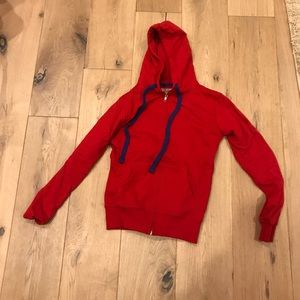 Red hoodie